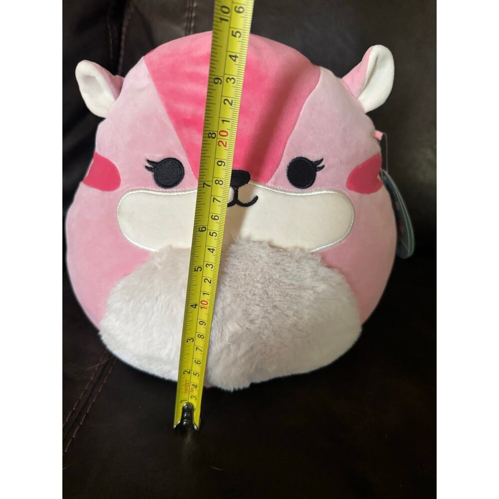 NWT Squishmallows Dianalee Pink Chipmunk 12” Plush Soft Toy - Picture 7 of 8